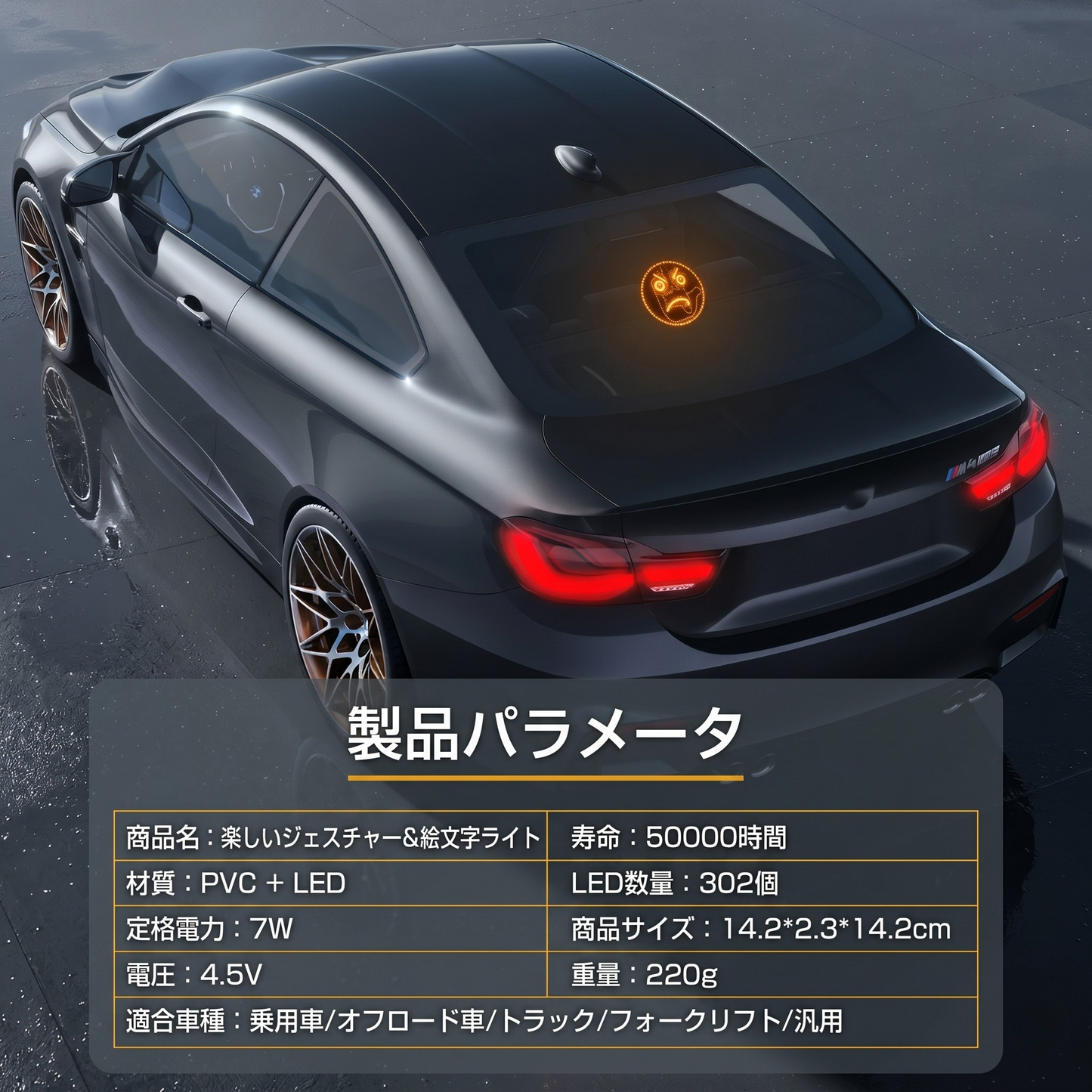 Kurubo™ 車用LEDジェスチャーパネル 🚗✨