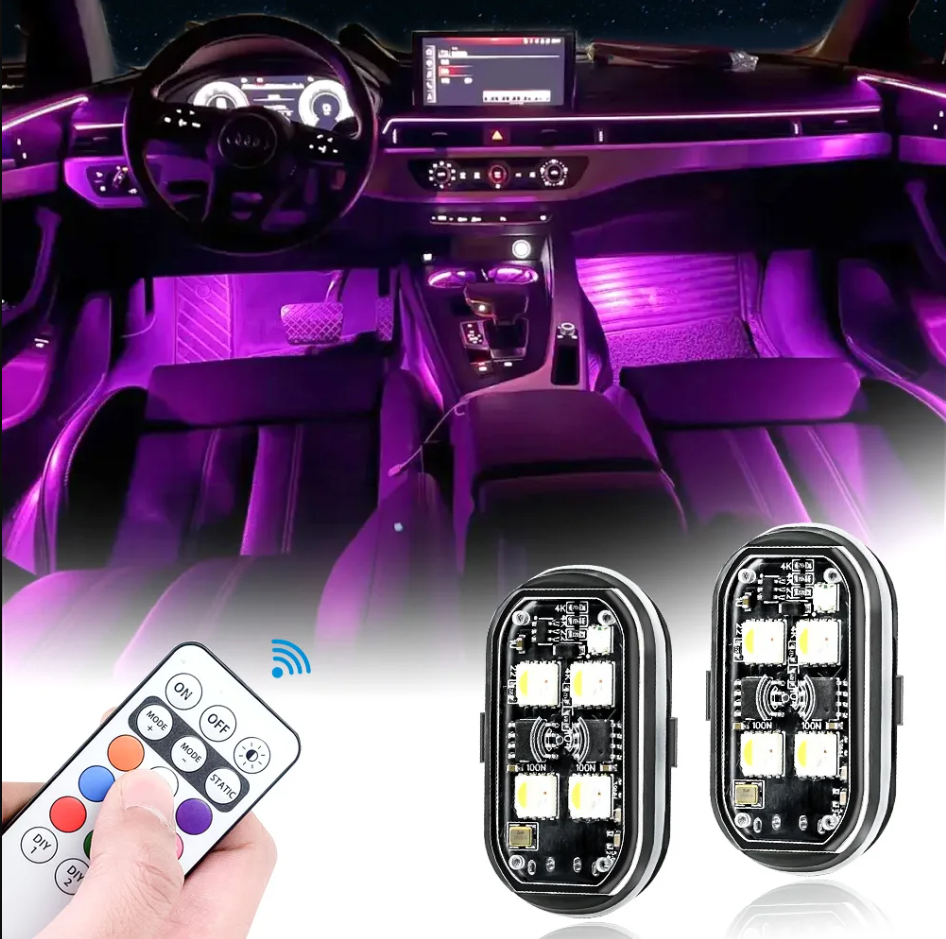Kurubo™ 8色LED車用ストロボライト 🚗✨