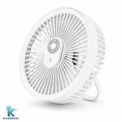 Kazebuki™ 3WAYミニ扇風機 LEDライト付き 🌿✨