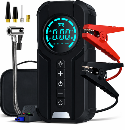 Kurubo™ 12V車対応 ジャンプスターター エアポンプ一体型🚗🔋